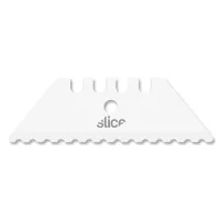 Keramická náhradní oboustranná zoubkovaná čepel (zaoblená špička) - délka 6 cm, šířka 1,9 cm, tloušťka 0,8 mm - 2 ks