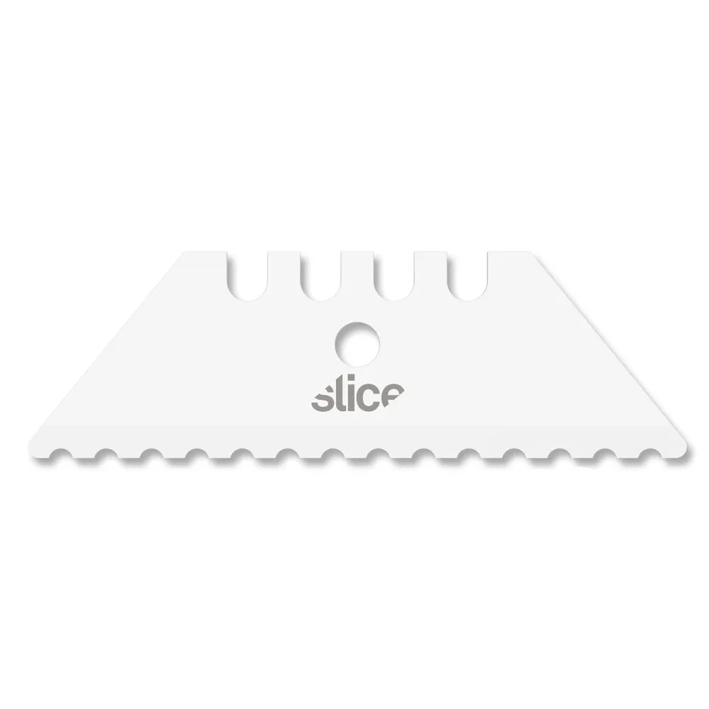 Keramická náhradní oboustranná zoubkovaná čepel (zaoblená špička) - délka 6 cm, šířka 1,9 cm, tloušťka 0,8 mm - 2 ks