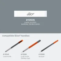 Keramická náhradní sekací jednostranná čepel - délka 3,3 cm, šířka 0,6 cm, tloušťka 0,8 mm - 4 ks