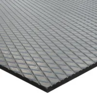 Černá gumová SBR rohož FLOMA Karo (diamant) - délka 180 cm, šířka 120 cm, výška 1,5 cm