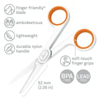 Keramické malé nůžky - délka 14,1 cm, šířka 6,7 cm, výška 1,3 cm