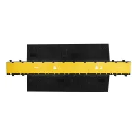 Černý plastový nájezd DEFENDER MIDI 5 2D R - délka 100 cm, šířka 43 cm, výška 5,4 cm