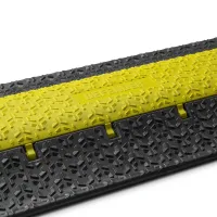 Černo-žlutý plastový kabelový most s víkem (2x30x35) DEFENDER MICRO 2 - délka 100,5 cm, šířka 27,3 cm, výška 4,5 cm