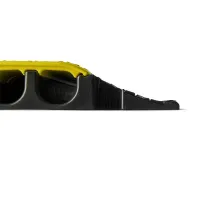 Černo-žlutý plastový kabelový most s víkem (2x30x35) DEFENDER MICRO 2 - délka 100,5 cm, šířka 27,3 cm, výška 4,5 cm