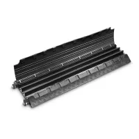 Černý plastový kabelový most s víkem (2x30x35, 1x35x35) DEFENDER MINI - délka 105 cm, šířka 29 cm, výška 5 cm