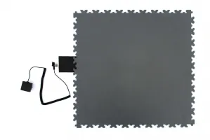 Černý plastový (PVC) nájezd Fortelock Industry ESD (kůže) - délka 51 cm, šířka 14,5 cm, výška 0,7 cm