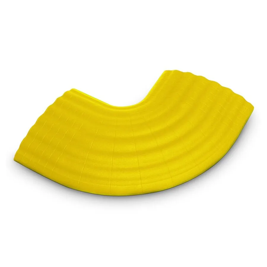 Žlutý plastový rohový kabelový most (2x10x10, 2x12x12) DEFENDER Office - délka 21 cm, šířka 12 cm, výška 2 cm