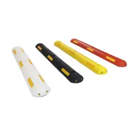 Bílý plastový parkovací doraz FLOMA PS45 - délka 100 cm, šířka 13 cm, výška 4,5 cm