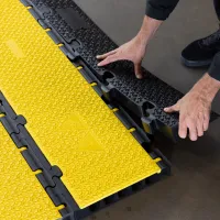 Černý plastový nájezd DEFENDER MIDI 5 2D RS - délka 100 cm, šířka 17,2 cm, výška 5,3 cm