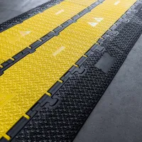 Černý plastový nájezd DEFENDER MIDI 5 2D RS - délka 100 cm, šířka 17,2 cm, výška 5,3 cm