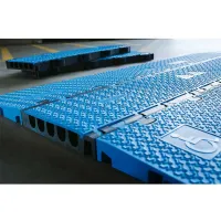 Černo-modrý plastový modulární kabelový most s víkem (5x34,5x38,6) HV - délka 50 cm, šířka 32,5 cm, výška 5,4 cm