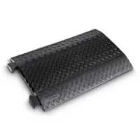 Černý plastový kabelový most s víkem (1x80x36, 3x34x36) DEFENDER MIDI 4C - délka 87 cm, šířka 53,8 cm, výška 5,5 cm