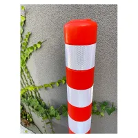 Oranžový plastový elastický parkovací sloupek - průměr 7,5 cm, výška 100 cm