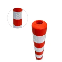 Oranžový plastový elastický parkovací sloupek - průměr 7,5 cm, výška 100 cm