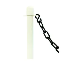 Bílo-černý plastový uzemňovací sloupek - výška 113 cm