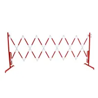 Bílo-červená mobilní bariéra - délka 400 cm, výška 105 cm