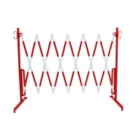 Bílo-červená mobilní bariéra - délka 360 cm, výška 105 cm
