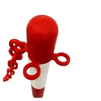 Bílo-červený plastový sloupek SCV - výška 110 cm