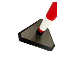 Bílo-červený plastový sloupek SCV - výška 90 cm