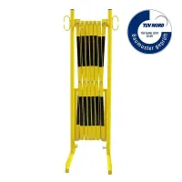 Černo-žlutá mobilní bariéra - délka 360 cm, výška 105 cm