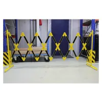 Černo-žlutá mobilní bariéra - délka 400 cm, výška 105 cm