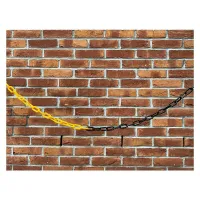 Černo-žlutý plastový vymezovací řetěz (role) - průměr 0,6 cm, délka 25 m