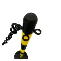 Černo-žlutý plastový sloupek SCV - výška 110 cm