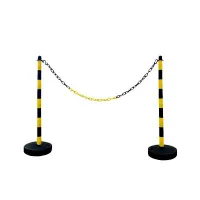 Černo-žlutý plastový sloupek SCV - výška 110 cm