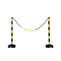 Černo-žlutý plastový sloupek SCV - výška 110 cm