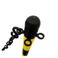 Černo-žlutý plastový sloupek SCV - výška 90 cm