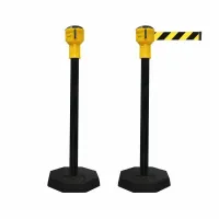 Černý ocelový sloupek Skipper - délka 900 cm, výška 116 cm