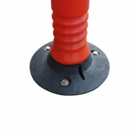 Červený plastový elastický parkovací sloupek Flexi - výška 75 cm