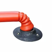 Červený plastový elastický parkovací sloupek Flexi - výška 100 cm