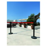 Stříbrný chromovaný sloupek - délka 250 cm, výška 101,6 cm