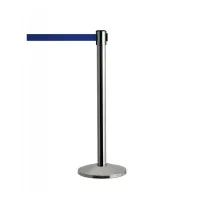 Stříbrný chromovaný sloupek - délka 250 cm, výška 101,6 cm