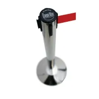 Stříbrný chromovaný sloupek - délka 250 cm, výška 101,6 cm