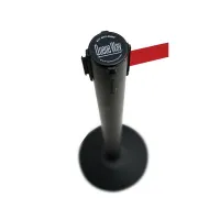 Stříbrný chromovaný sloupek - délka 250 cm, výška 101,6 cm