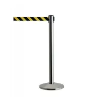 Stříbrný chromovaný sloupek - délka 250 cm, výška 101,6 cm