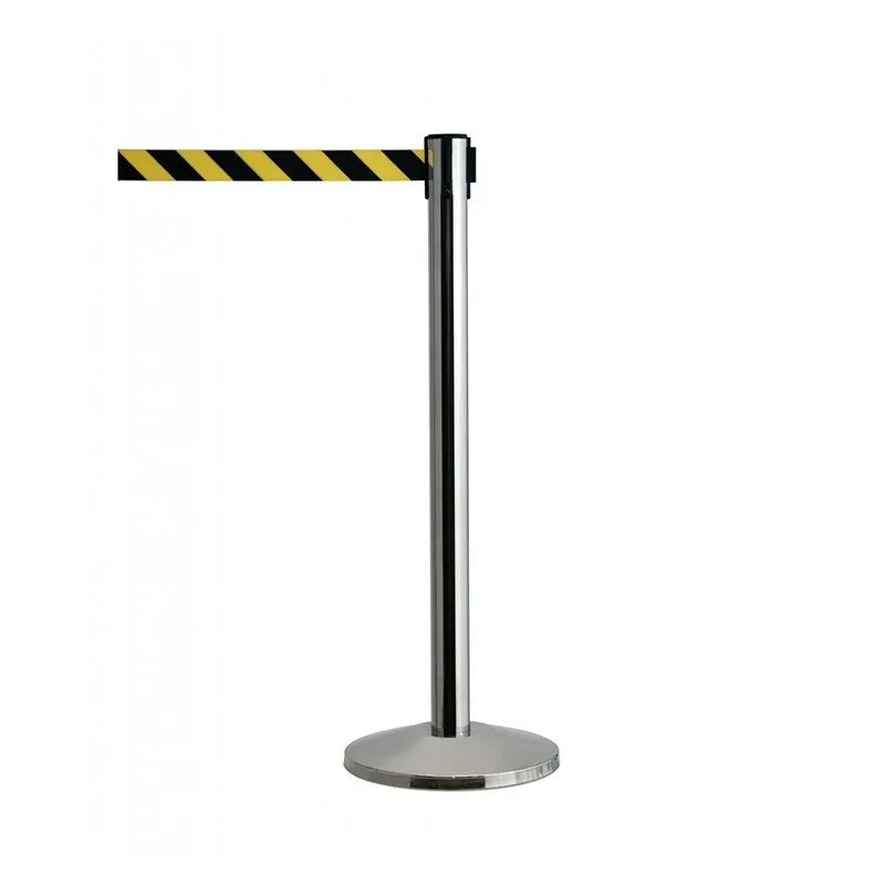 Stříbrný chromovaný sloupek - délka 250 cm, výška 101,6 cm