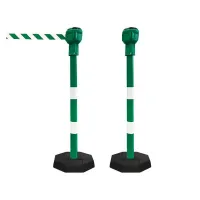 Zelený ocelový sloupek Skipper - délka 900 cm, výška 116 cm