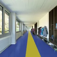 Žlutá plastová (PVC) zátěžová dlažba Fortelock Industry Ultra (diamant) - délka 51 cm, šířka 51 cm, výška 1 cm