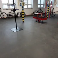 Černá plastová (PVC) zátěžová dlažba Fortelock Industry Ultra ECO (penízky) - délka 51 cm, šířka 51 cm, výška 1 cm