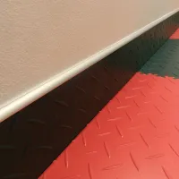 Žlutá plastová (PVC) zátěžová dlažba Fortelock Industry Ultra (kůže) - délka 51 cm, šířka 51 cm, výška 1 cm