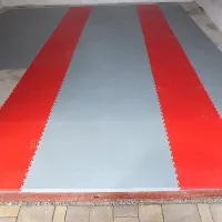 Černá plastová (PVC) zátěžová dlažba Fortelock Industry Ultra (penízky) - délka 51 cm, šířka 51 cm, výška 1 cm