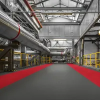 Šedá plastová (PVC) zátěžová dlažba Fortelock Industry Hard (diamant) - délka 51 cm, šířka 51 cm, výška 0,7 cm