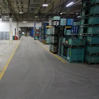 Černá plastová (PVC) zátěžová dlažba Fortelock Industry Hard (penízky) - délka 51 cm, šířka 51 cm, výška 0,7 cm