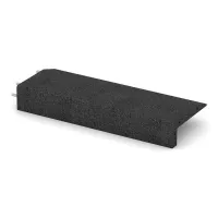 Černý gumový kryt na obrubník - délka 100 cm, šířka 40 cm, výška 15 cm