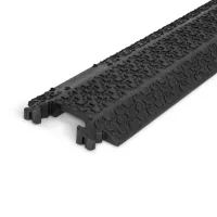 Černý plastový kabelový most (1x12x40) XPRESS - délka 101 cm, šířka 12,5 cm, výška 2 cm