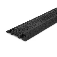 Černý plastový kabelový most (1x12x40) XPRESS - délka 101 cm, šířka 12,5 cm, výška 2 cm