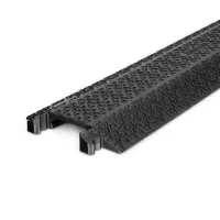 Černý plastový kabelový most (1x30x100) XPRESS - délka 101 cm, šířka 25 cm, výška 4 cm